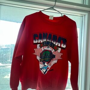 VINTAGE 1992 Toronto Blue Jays - Canada's First World Series Red Sweater